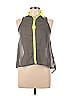 Fire Los Angeles 100% Polyester Green Sleeveless Blouse Size S - photo 1