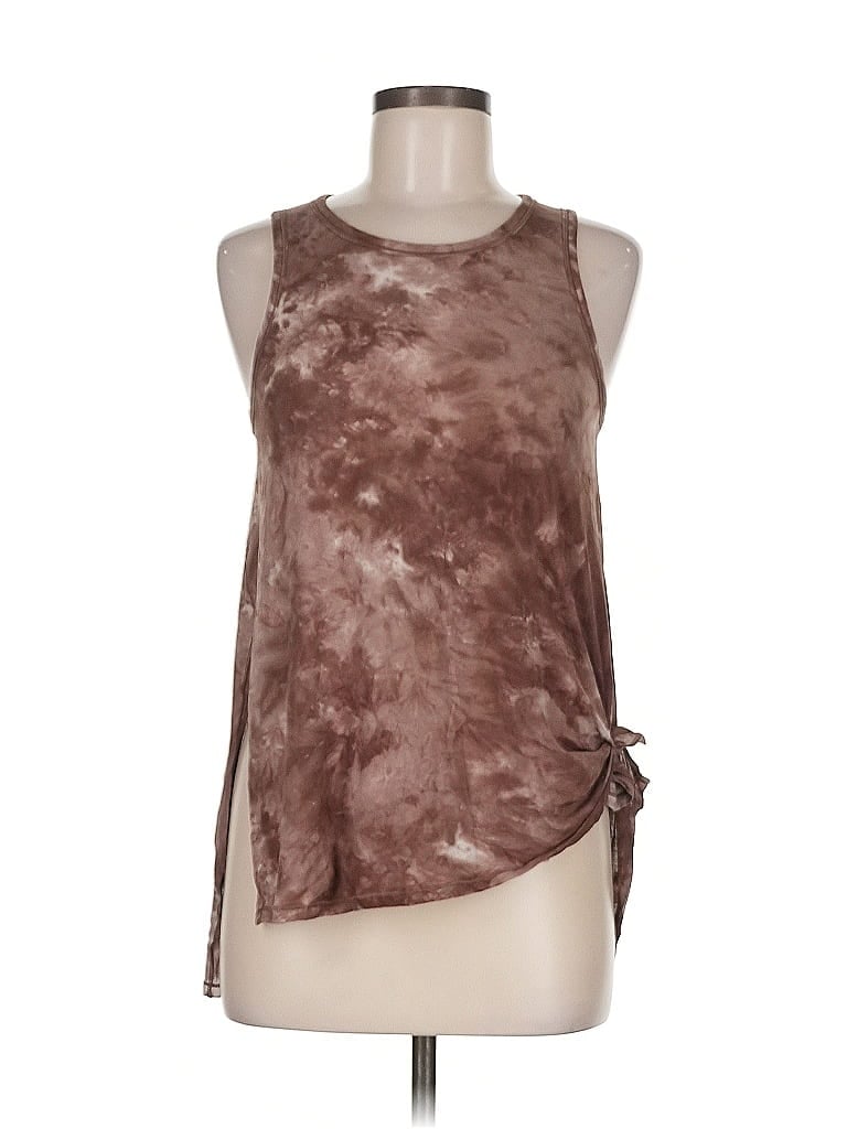 Pre-owned Lululemon Athletica Tank Top Brown Halter Neckline Tops