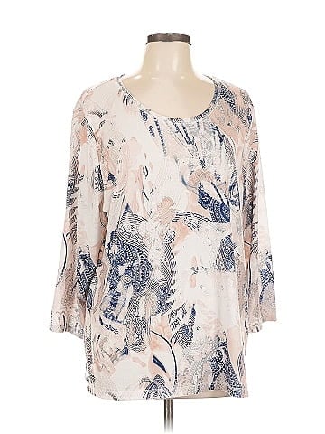 Zenergy by Chico's 3/4 Sleeve T-Shirt (view 1)