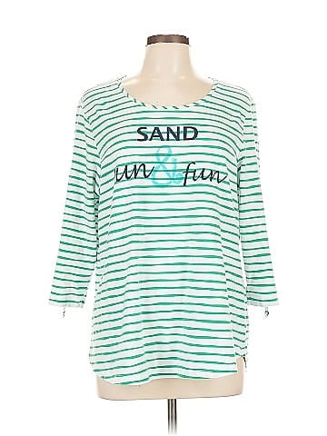 Zenergy by Chico's 3/4 Sleeve T-Shirt (view 1)