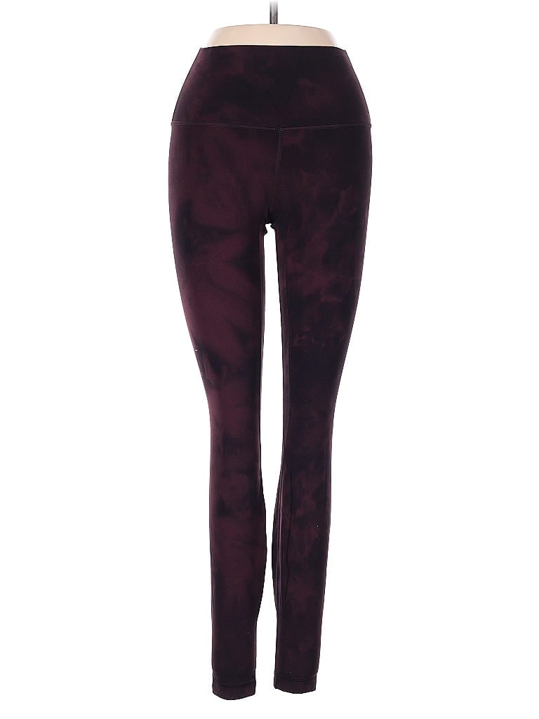 Pre-owned Lululemon Athletica Casual Pants In Burgundy