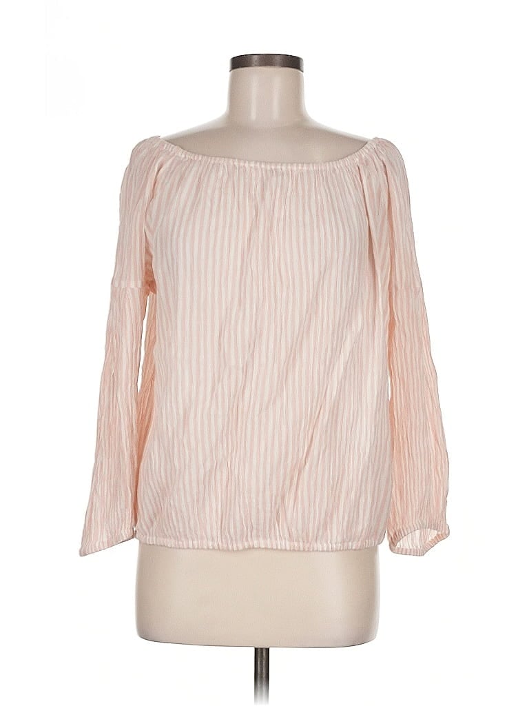 Pre-owned Gap Long Sleeve Blouse In Pink