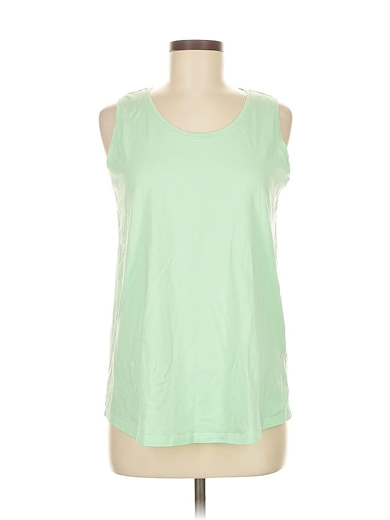 Pre-owned Lands' End Sleeveless T-shirt In Green