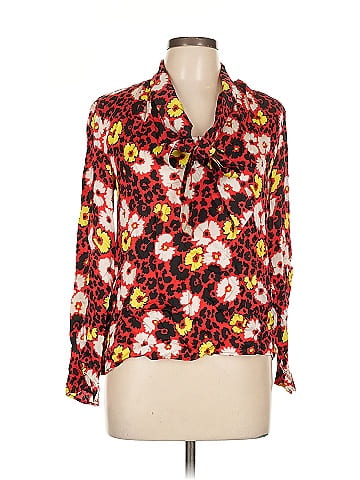 The Kooples Floral Tie Neck Top (view 1)