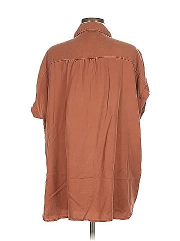 Quince 3/4 Sleeve Button-Down Shirt (view 2)
