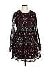 ML Monique Lhuillier 100% Polyester Paisley Black Casual Dress Size 20 - photo 1