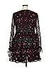 ML Monique Lhuillier 100% Polyester Paisley Black Casual Dress Size 20 - photo 2