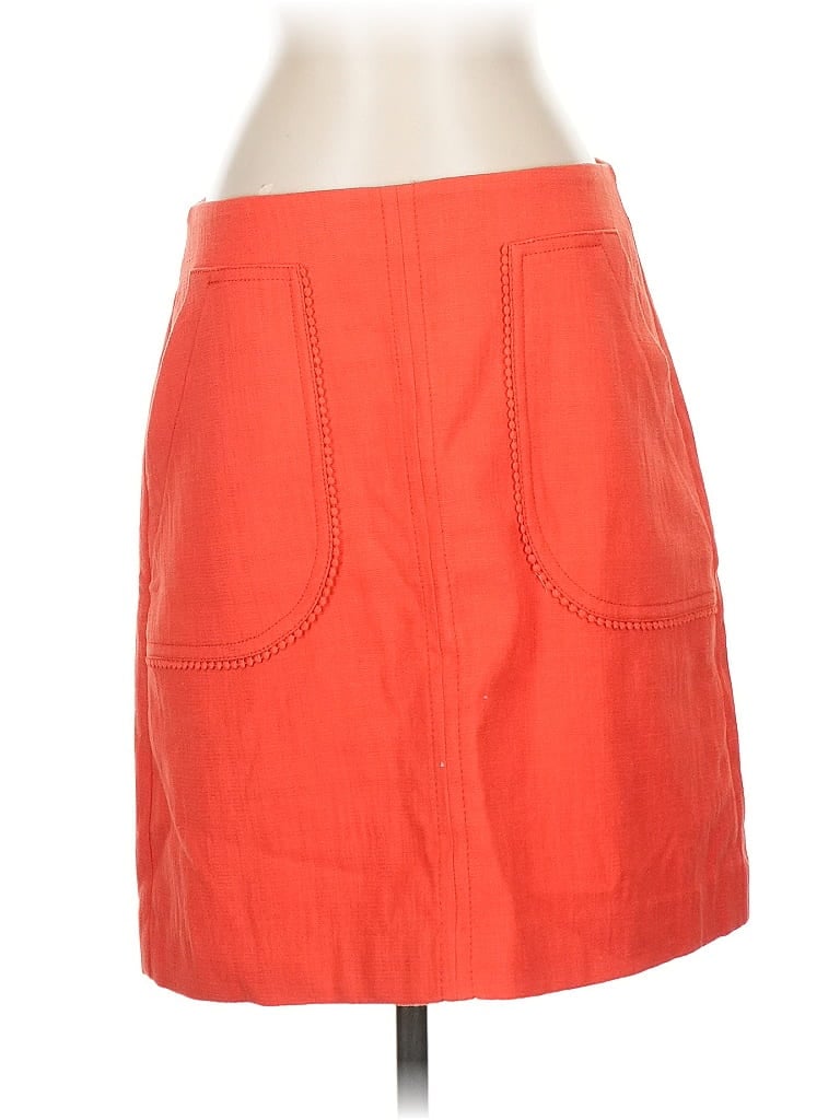 Pre-owned Ann Taylor Loft Casual Skirt In Orange