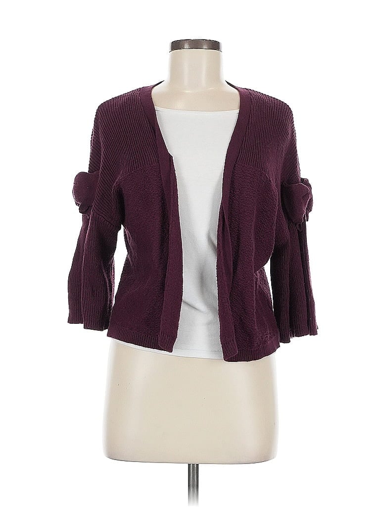 Pre-owned Marled By Reunited Cardigan Sweater In Burgundy