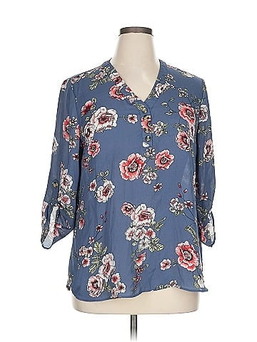 Maurices 3/4 Sleeve Blouse (view 1)