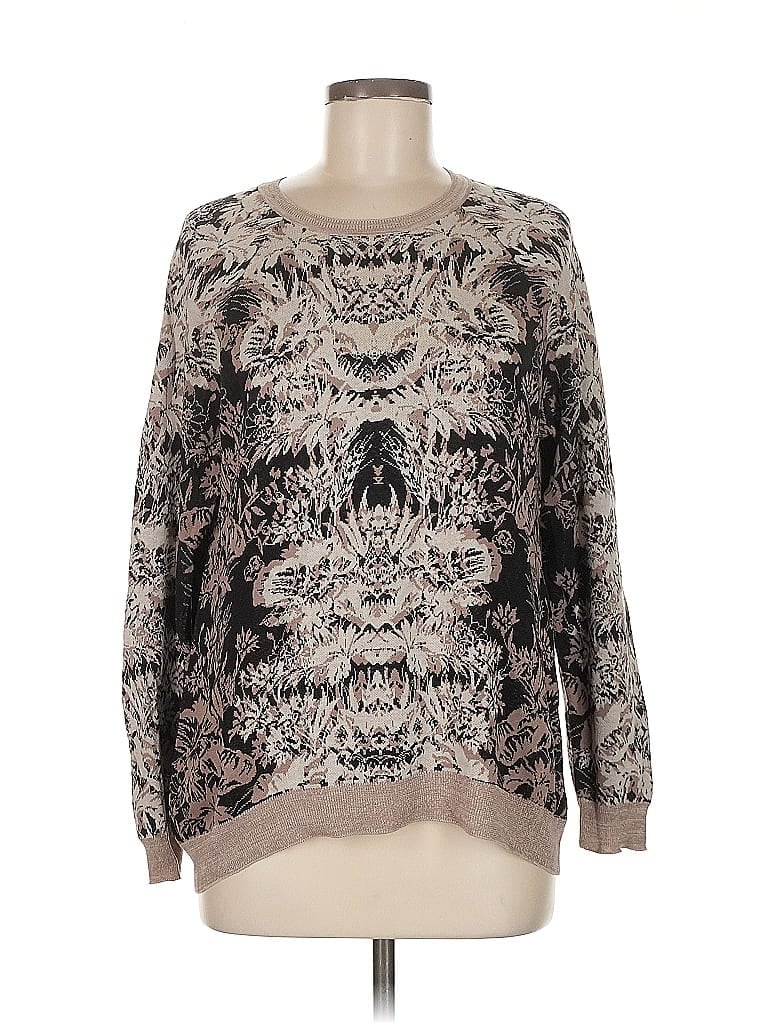 Pre-owned Bcbgmaxazria Long Sleeve T-shirt In Gray