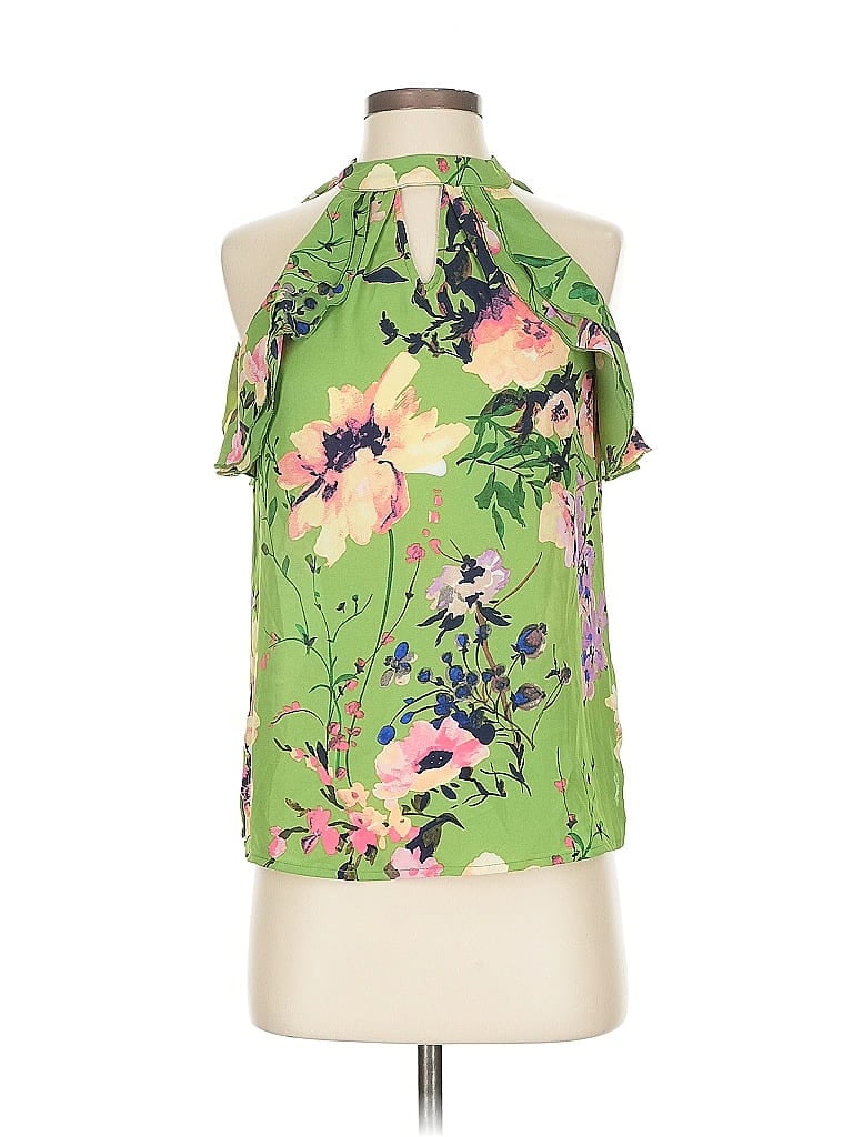 Pre-owned 7th Avenue Design Studio New York & Company Sleeveless Blouse In Green