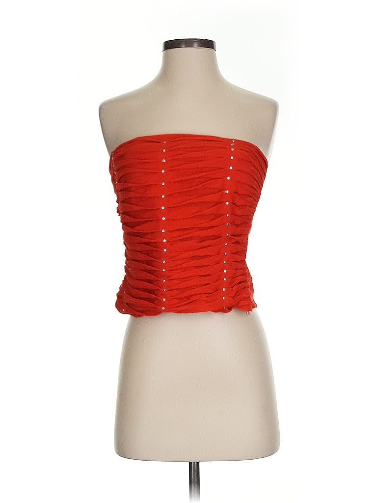 W by Worth 100% Silk Red Tube Top Size 4 - photo 1