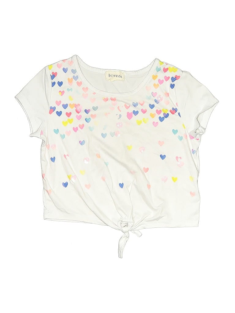 Pre-owned Btween Kids' Short Sleeve T-shirt In White