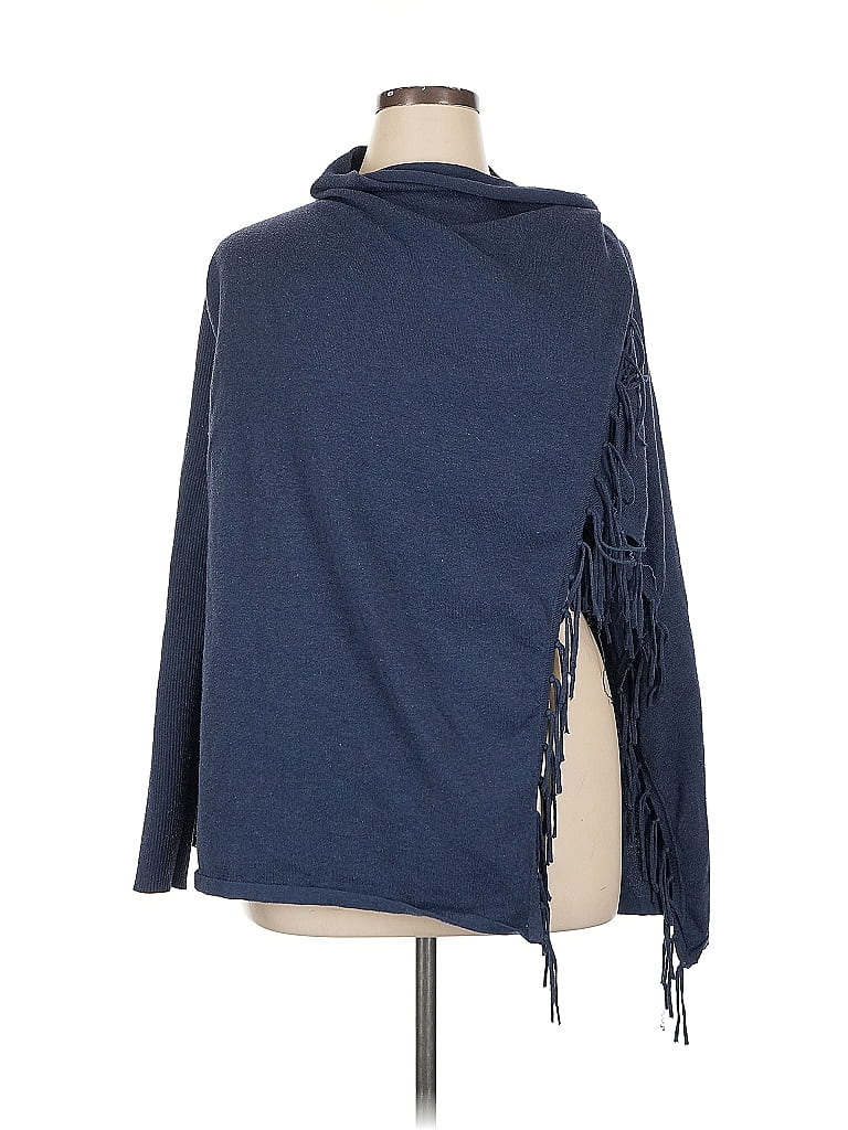 Pre-owned Joseph A Poncho In Blue
