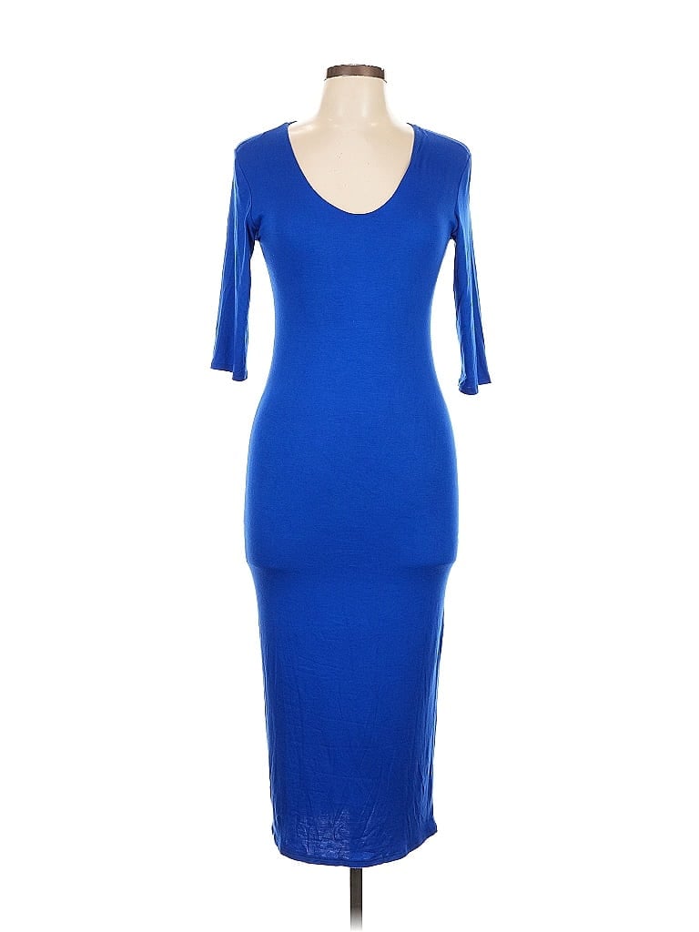 Pre-owned Vibe Sportswear Cocktail Dress In Blue
