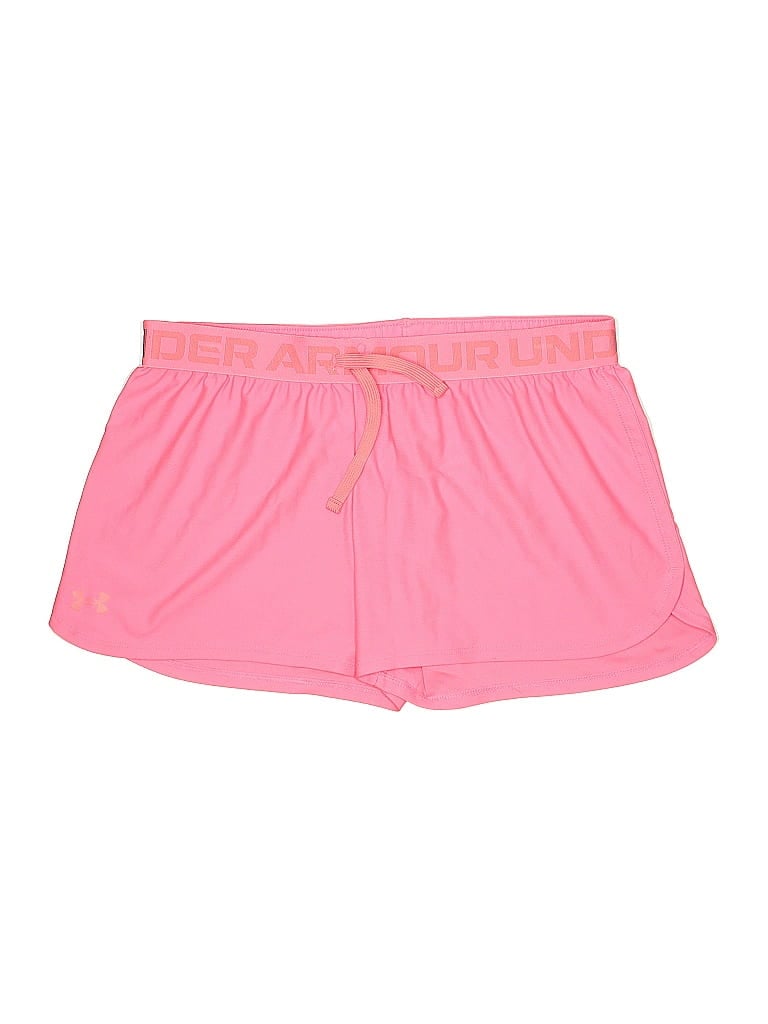 Click to view more detailed imagery on our partner's website Pre-owned Under Armour Kids' Athletic Shorts In Pink