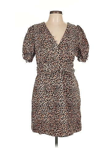 Marissa Webb Collective Brown Leopard Dress (view 1)