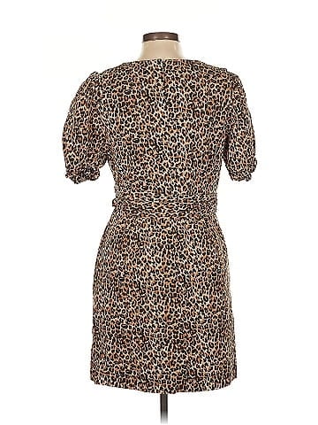 Marissa Webb Collective Brown Leopard Dress (view 2)