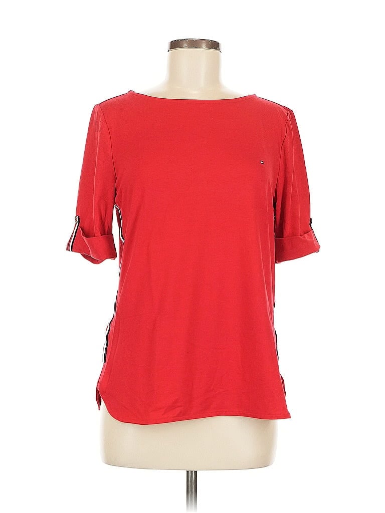 TOMMY HILFIGER Pre-owned 3/4 Sleeve T-shirt In Red