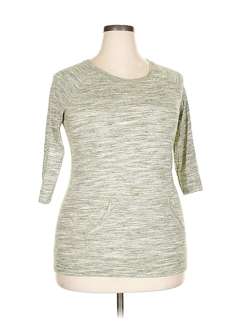 Pre-owned Old Navy 3/4 Sleeve T-shirt In Green