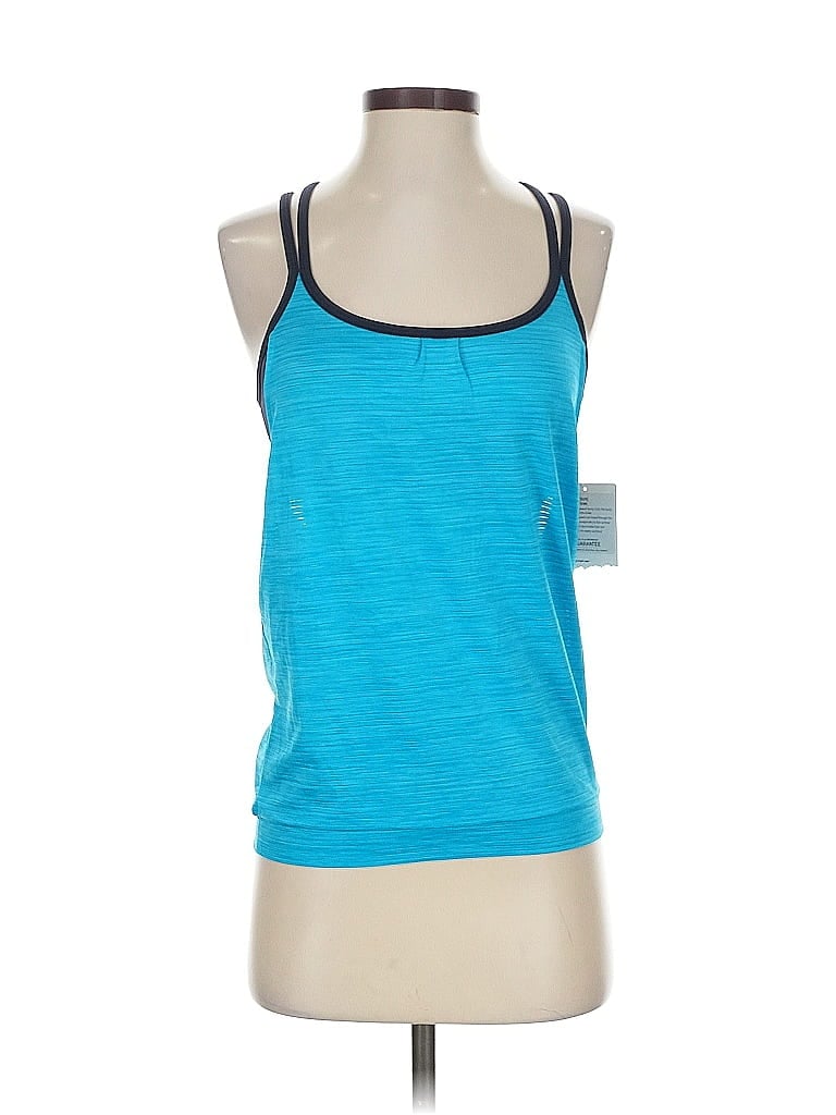 Athleta Tank Top Blue Scoop Neck Tops In Blue