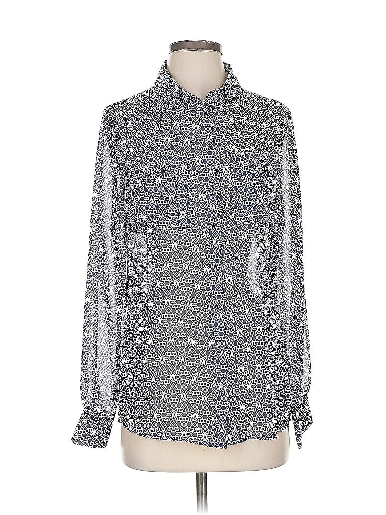 Click to view more detailed imagery on our partner's website Pre-owned Vertigo Long Sleeve Blouse In Blue