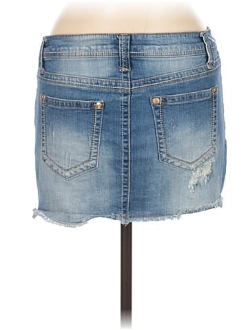 Wallflower Denim Skirt (view 2)