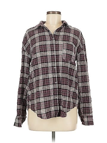 Elizabeth and James Long Sleeve Button-Down Shirt (view 1)