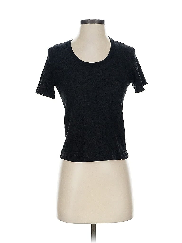 Monrow Black Short Sleeve T-Shirt Size S - photo 1