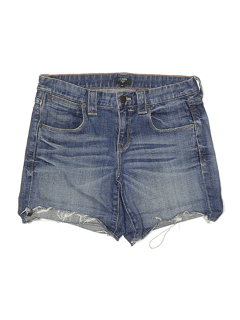 Pre-owned J.crew Factory Store Denim Shorts In Blue
