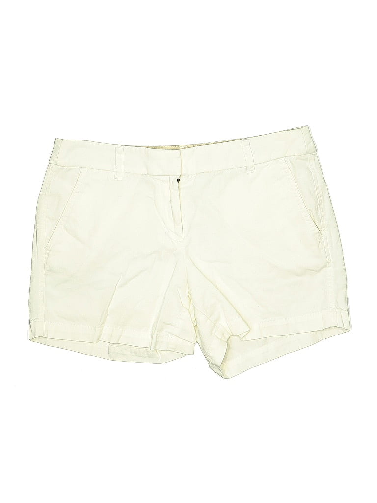 Pre-owned J.crew Factory Store Khaki Shorts In White