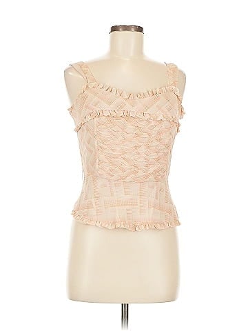 Blush Sleeveless Silk Top (view 1)