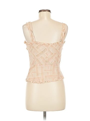 Blush Sleeveless Silk Top (view 2)