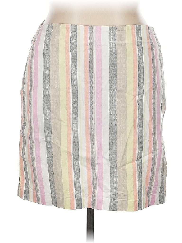 Pre-owned Ann Taylor Loft Casual Skirt In Gray