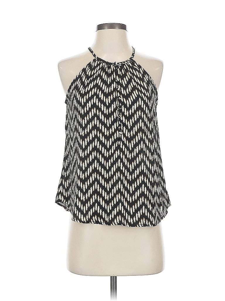 Pre-owned Evereve Sleeveless Blouse In Black