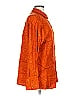 Rachel Zoe TJX Animal Print Orange Long Sleeve Blouse Size L - photo 4