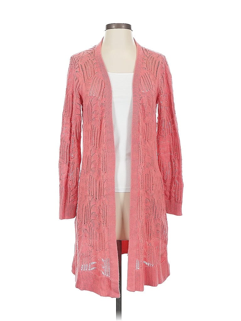 Pre-owned Soft Surroundings Cardigan Sweater In Pink