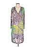 ETRO 100% Polyester Paisley Green Casual Dress Size EU (IT) 44 / US 8 - photo 1