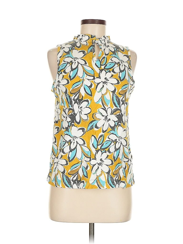 Pre-owned T.la Sleeveless Blouse In Yellow