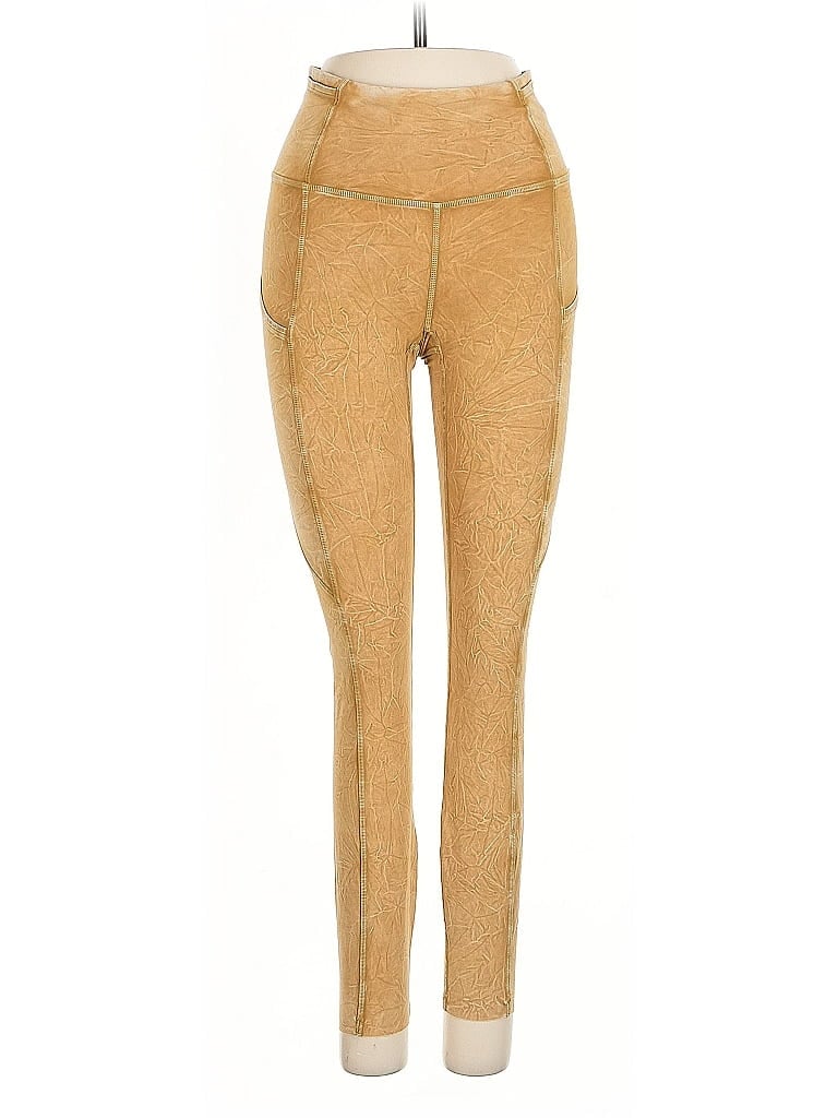 Pre-owned Lululemon Athletica Active Pants In Orange