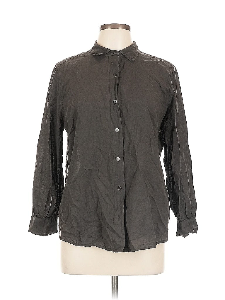 Click to view more detailed imagery on our partner's website Pre-owned Velvet By Graham & Spencer Long Sleeve Button Down Shirt In Gray