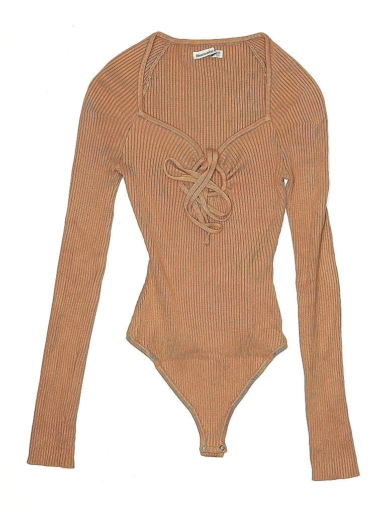 Pre-owned Abercrombie & Fitch Bodysuit In Brown