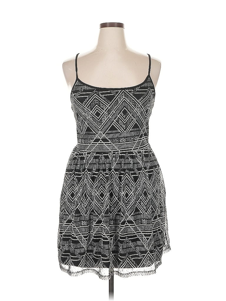 Pre-owned No Boundaries Casual Dress In Gray