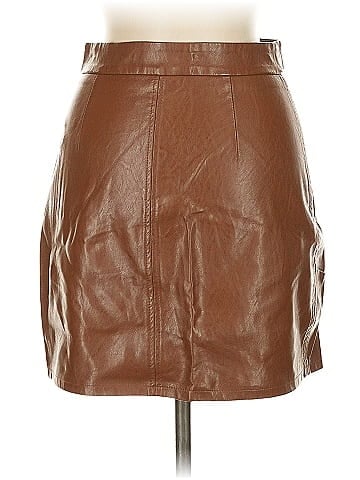 Kendall & Kylie Faux Leather Skirt (view 2)