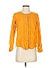 Zara Basic Orange Long Sleeve Blouse Size XS - photo 1