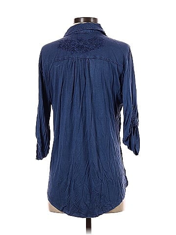 Solitaire 3/4 Sleeve Button-Down Shirt (view 2)
