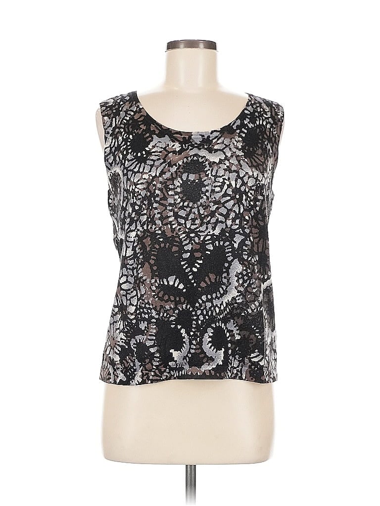 Pre-owned Jones New York Collection Sweater Vest In Black