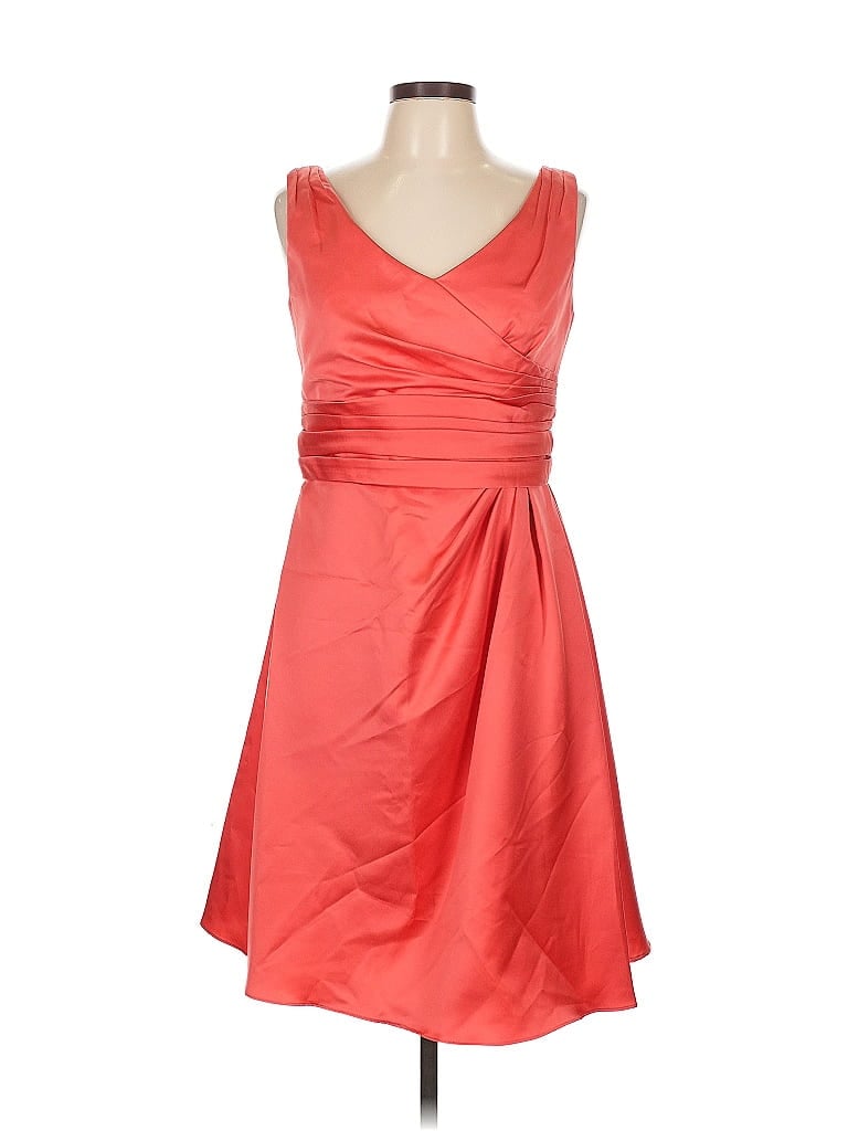 Pre-owned David's Bridal Cocktail Dress In Orange