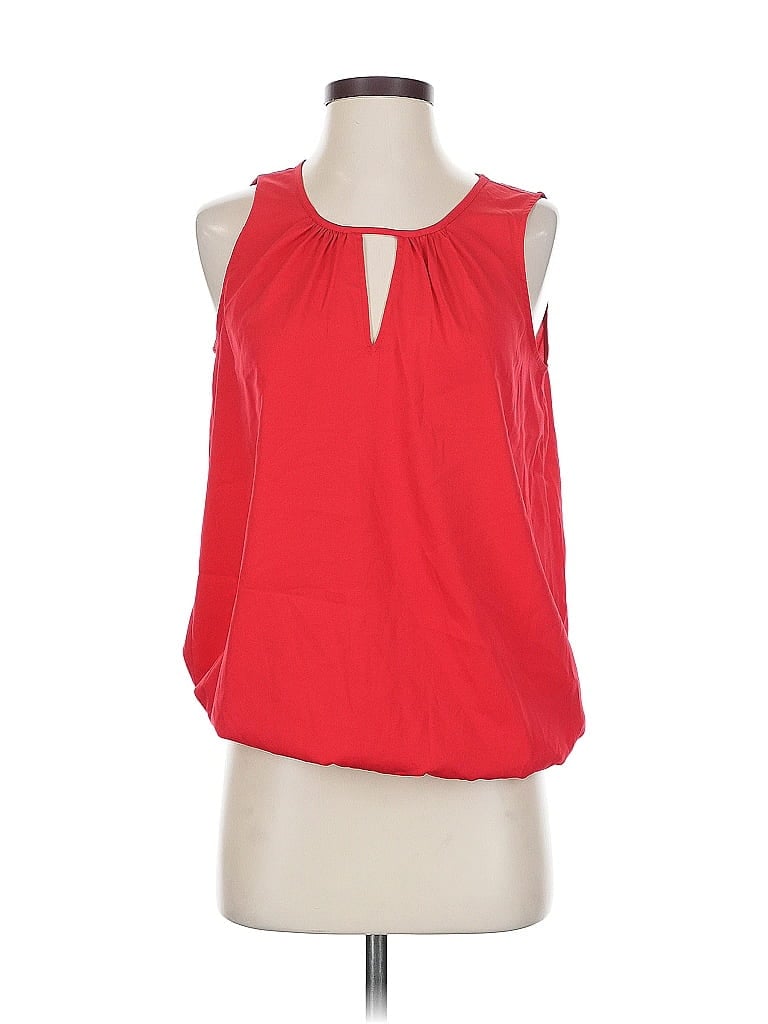 Pre-owned Banana Republic Factory Store Sleeveless Blouse In Red